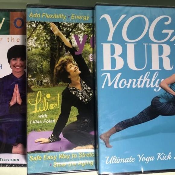 Other - lot of 3 Yoga Dvds !Yoga Burn monthly, Yoga Gets Better With Age & More Yoga PBS